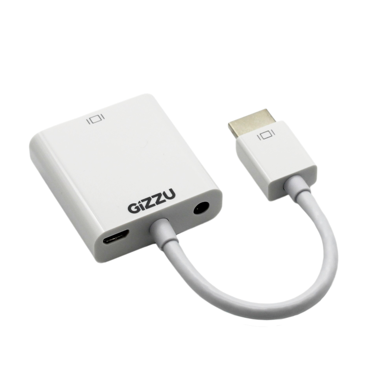 Gizzu USB-C to VGA Adapter - White